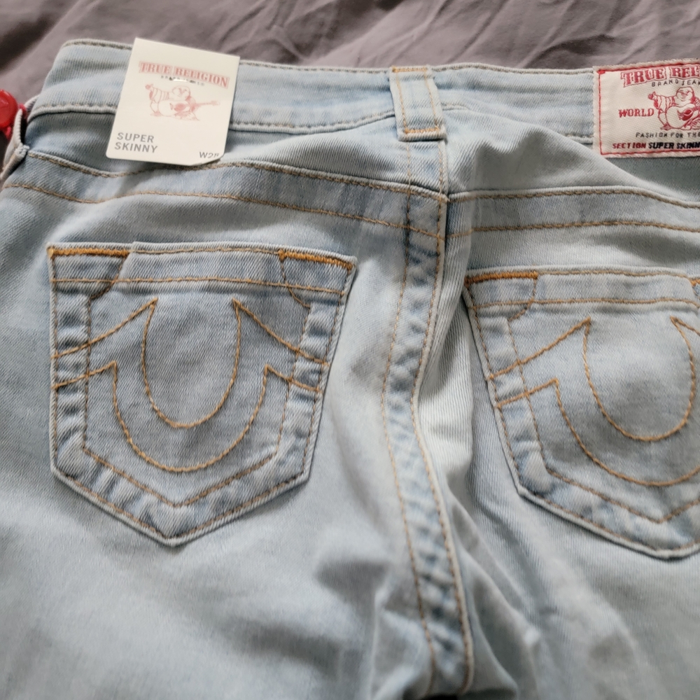 True Religion Women's Light Blue Jeans